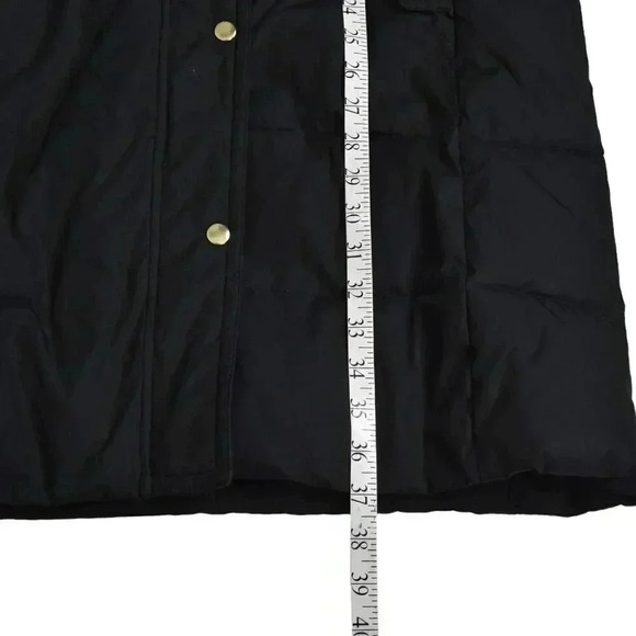 J.Crew Mercantile Long Puffer  Coat Winter Jacket Black Size Small - Picture 12 of 12